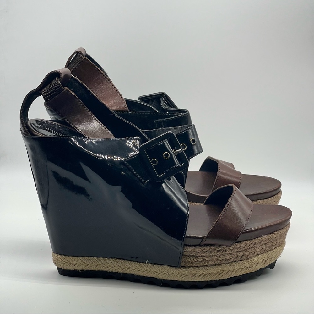 Rebecca Minkoff Black &‎ Brown Wedges